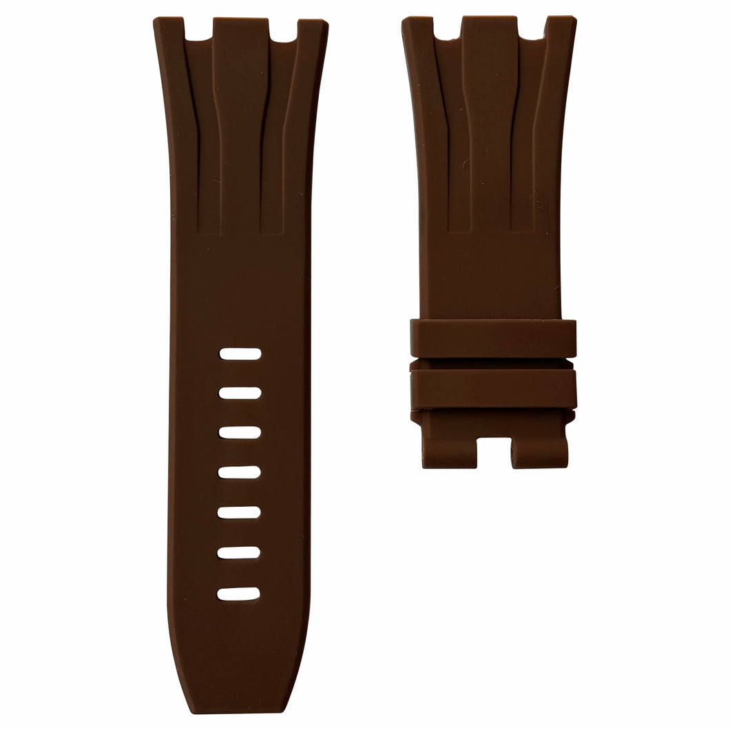 MIDAS Brown AP Rubber Strap for Audemars Piguet Royal Oak Offshore 44mm