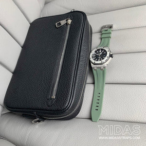 MIDAS AP Khaki Green Rubber Strap for Audemars Piguet Royal Oak Offshore 42mm