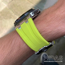 Load image into Gallery viewer, MIDAS Acid Green AP Rubber Strap for Audemars Piguet Royal Oak Offshore 44mm