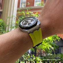 Load image into Gallery viewer, MIDAS Acid Green AP Rubber Strap for Audemars Piguet Royal Oak Offshore 44mm