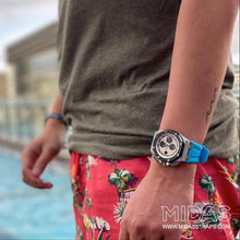 Load image into Gallery viewer, MIDAS Riviera Blue AP Rubber Strap for Audemars Piguet Royal Oak Offshore 44mm